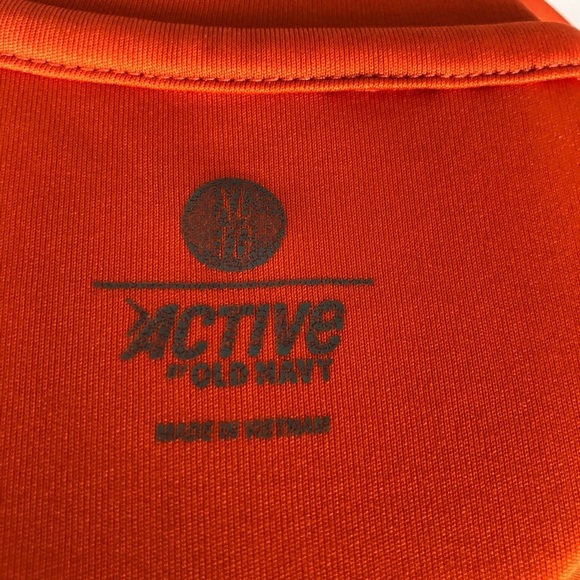 Old Navy Mens Size XL Orange Activewear Tshirt - Picture 6 of 8